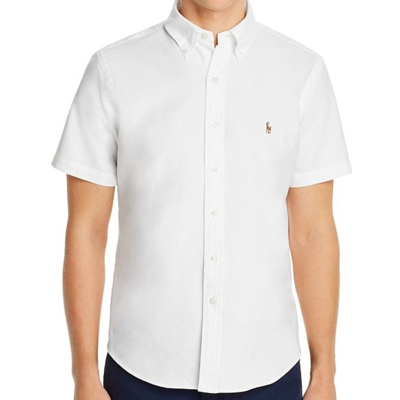 Ralph lauren classic fit oxford shirt short sleeve Clearance